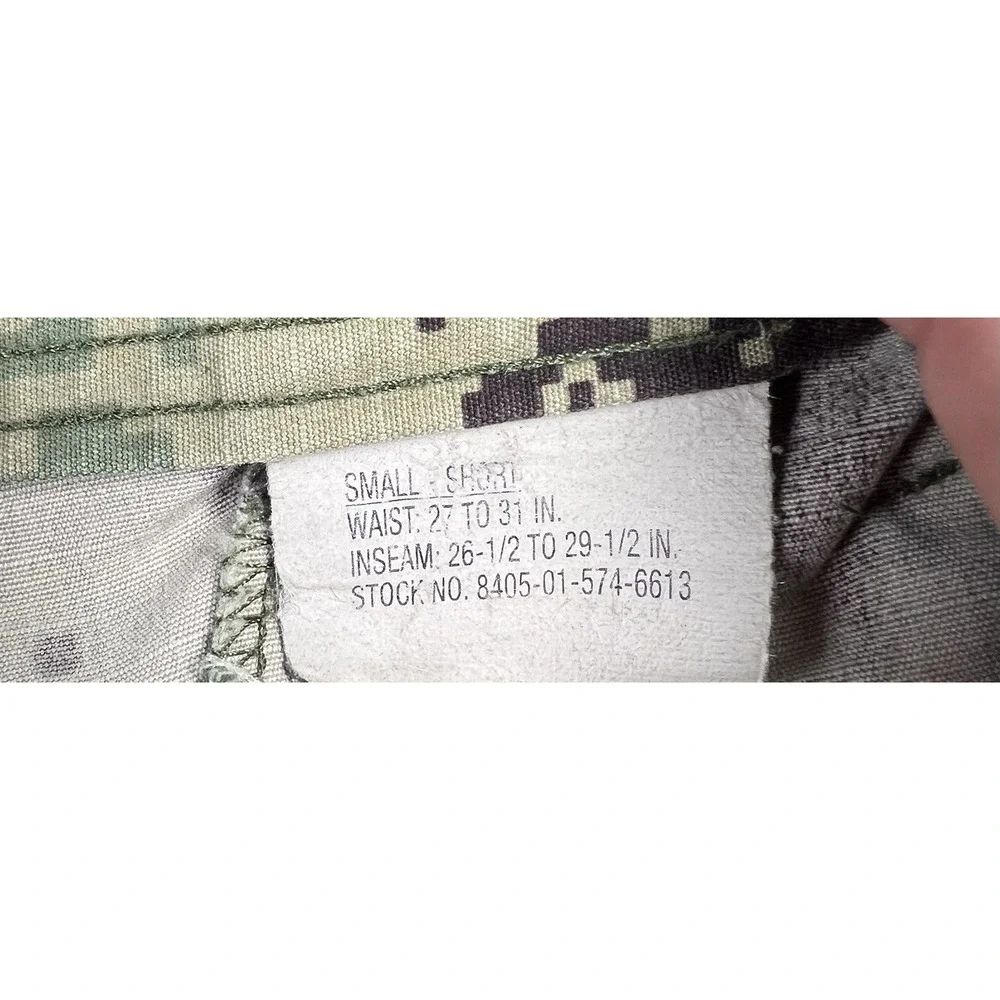 US Navy NWU Type III Trousers Small Short AOR2 Digital Camo USN Working Pants